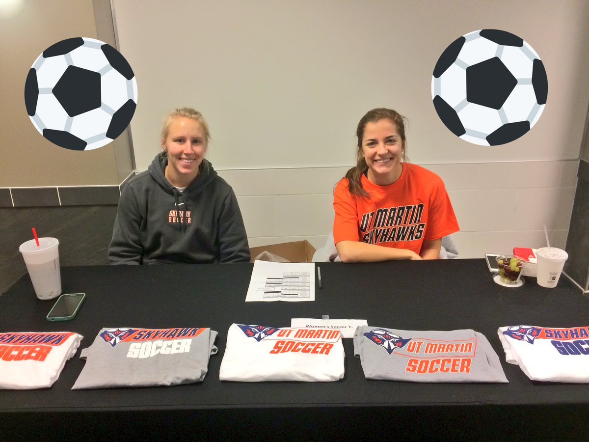 <a href="/UTMartinSoccer/">UT Martin Women's Soccer</a> is in the UC selling t-shirts until 1:30 today and throughout this week. Come support your Skyhawks! <a href="/UTMSports/">UT Martin Athletics</a> #HawkUp 🔶🔷