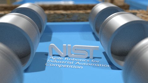 NIST's tweet photo. The Agile #Robotics for Industrial #Automation Competition #ARIAC has begun! https://t.co/U8EC8s5LPq https://t.co/u2DVxLBCNS