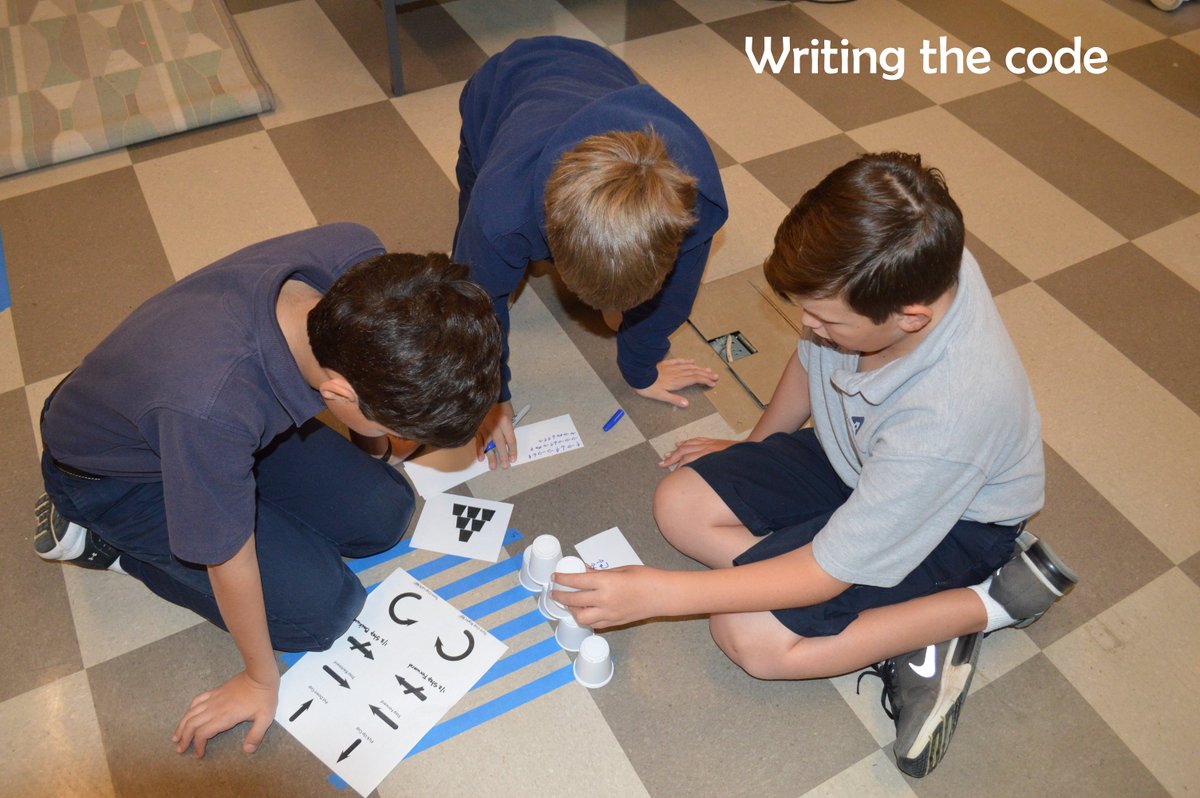 psellerw's tweet photo. Lower School students @awtyintlschool starting their #robotics unit #CSuplugged https://t.co/kBPtBy7gNK
