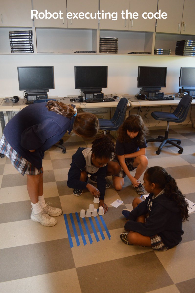 psellerw's tweet photo. Lower School students @awtyintlschool starting their #robotics unit #CSuplugged https://t.co/kBPtBy7gNK