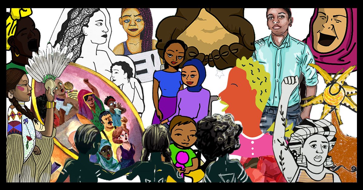 AWID's tweet photo. Feminist art illustrates how #MovementsMatter. Take up images from our digital art series in your movement-building: https://t.co/l3EmUoRbq8 https://t.co/1zNaokPash