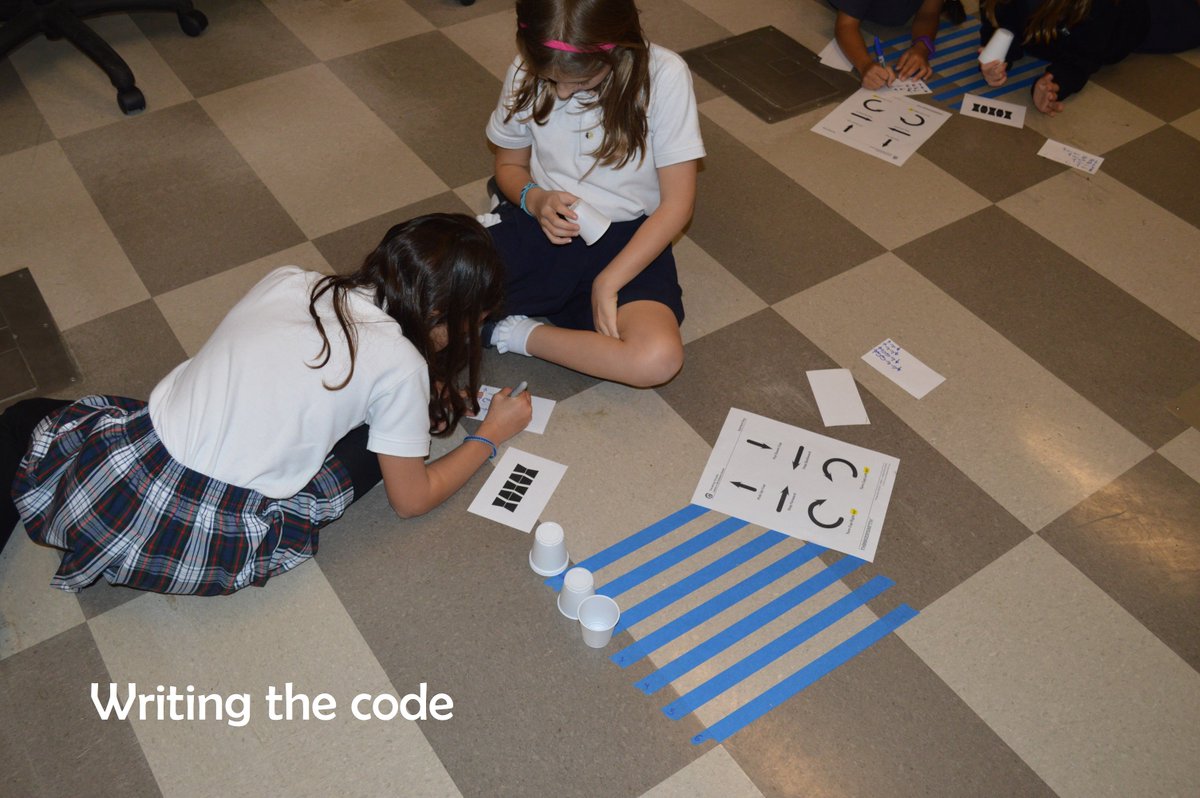 psellerw's tweet photo. Lower School students @awtyintlschool starting their #robotics unit #CSuplugged https://t.co/kBPtBy7gNK