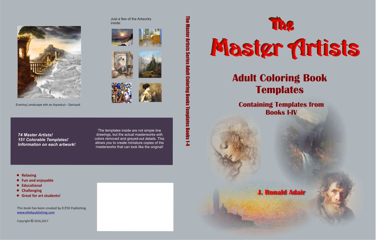 VirtualRonald's tweet image. Just released a new coloring book comprising all of the templates in my Master Artists series books 1-4.
Find here:
amazon.com/Master-Artists…