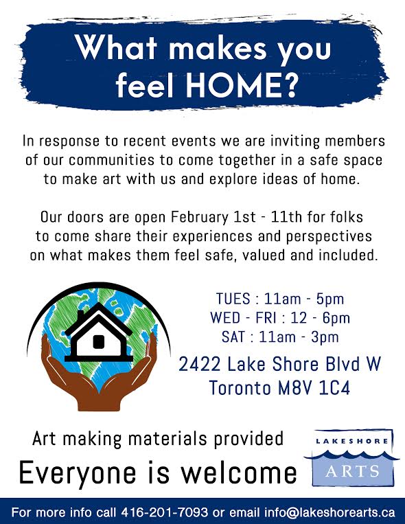 LakeshoreArts's tweet image. Join us in our gallery to make art &amp;amp; explore how we can make each other feel safe and included. Drop in now until Feb 11 #everyoneiswelcome