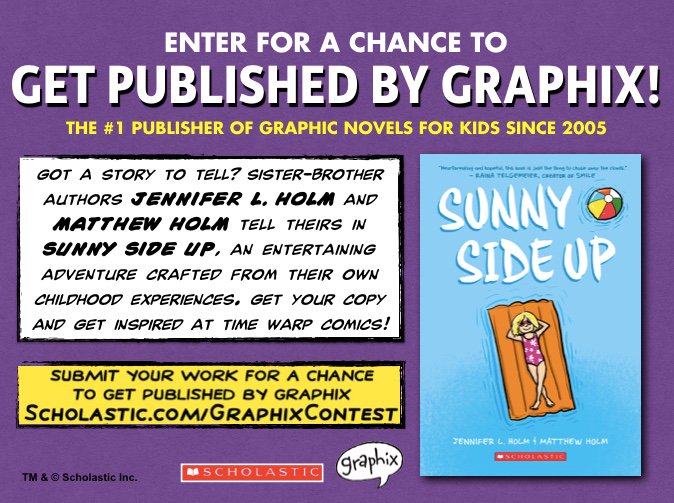 timewarpboulder's tweet photo. The Scholastic #GraphixContest rolls on! Do you have a story to tell in words and pictures? Contest details: https://t.co/S9SjpPhsM8 https://t.co/77mp6yNi3b