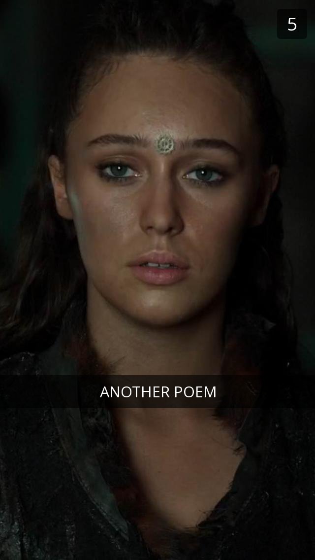 the100snapchat's tweet photo. #Clexa https://t.co/WYcOIv9Kpo