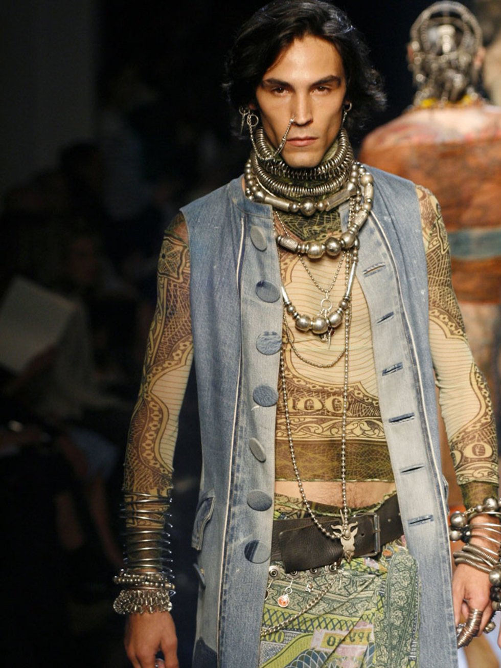 ゴルチェクラッシック　パワーネット　メンズ ジャンポールゴルチエ Jean Paul GAULTIER 90S Art Power Net