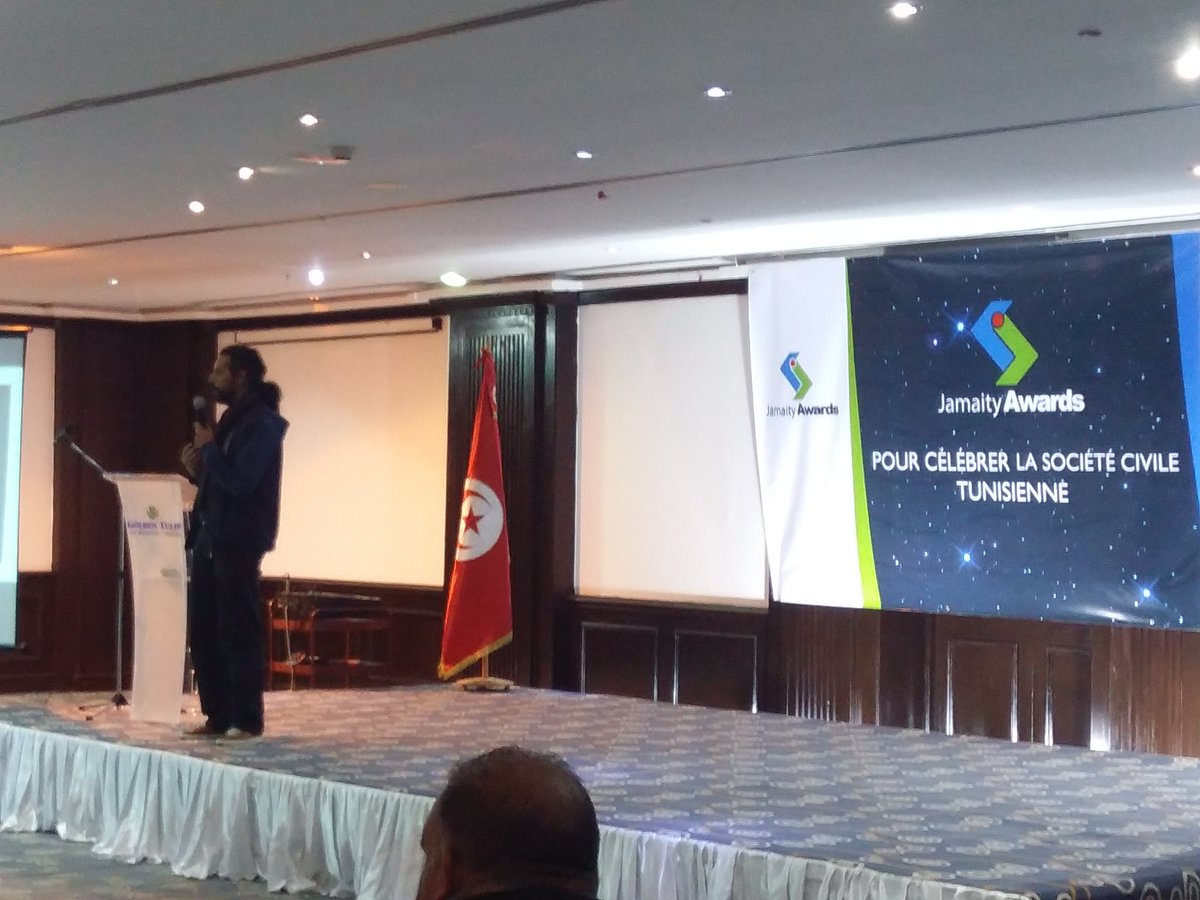 jamaity_tn's tweet image. "Tous unis pour démocratiser l'accès à l'information en #Tunisie" #WebRadar #JamaityAwards