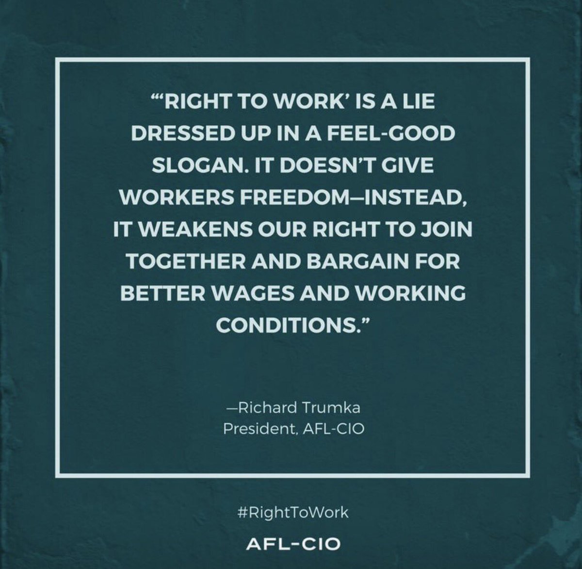 AFTNM's tweet photo. Period. #RTWexposed #RightToWork .@StephanieLy1 @AFTunion @LaborFed4NM @AFLCIO https://t.co/wAnNWx5n6Y