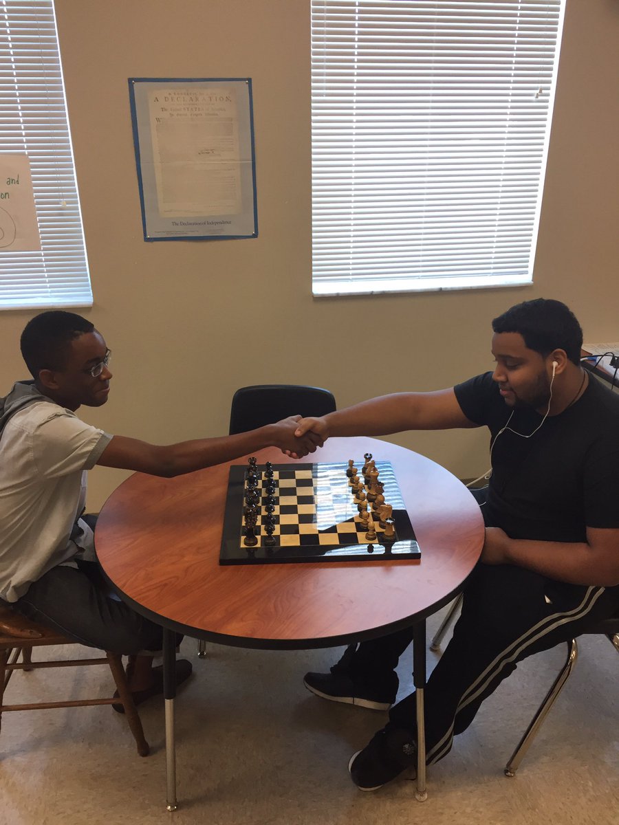 MrHerretes's tweet photo. Oak Ridge Chess Master Finals are underway! Nick vs. Radalphy #chess #orhscc #ocps https://t.co/zBUXonHfch