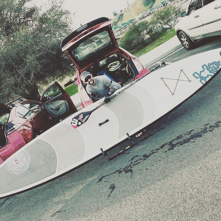 shorestand's tweet photo. Got a 16 ft long board? @shorestand keeps it off the pavement and ding free. @patrick_alteri stoked with his stand:) #shorestand #paddle#sup https://t.co/N21kaghnHq