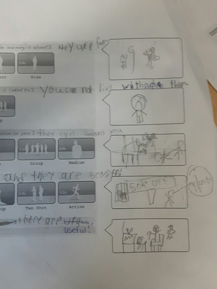 MrsZebrasZoo's tweet photo. The #MediaDetectives continued their commercial storyboards. #YouCantResist @media_kym https://t.co/sjlKKRBBpb