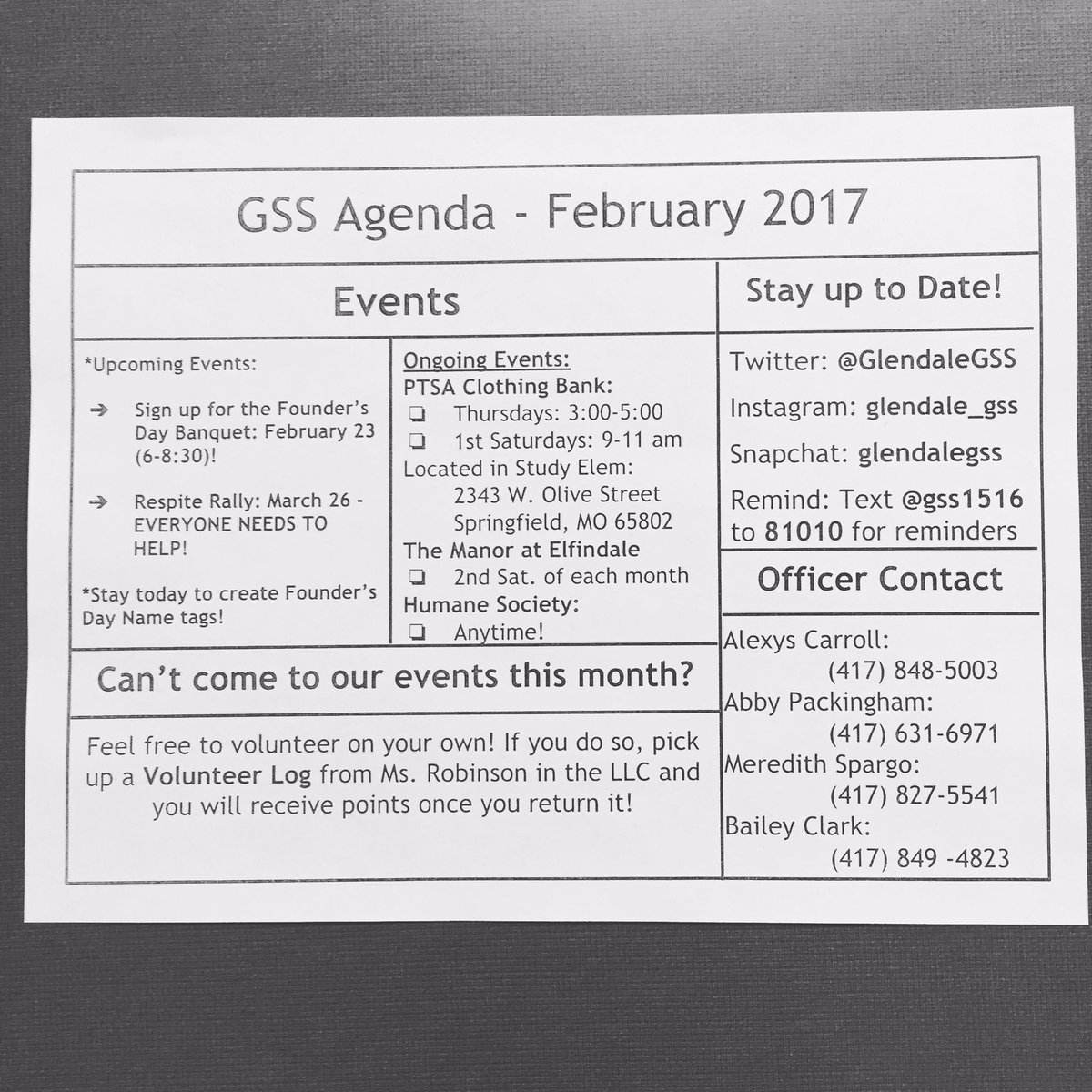 GlendaleGSS's tweet photo. February Agenda! https://t.co/CrAmwAj1M3