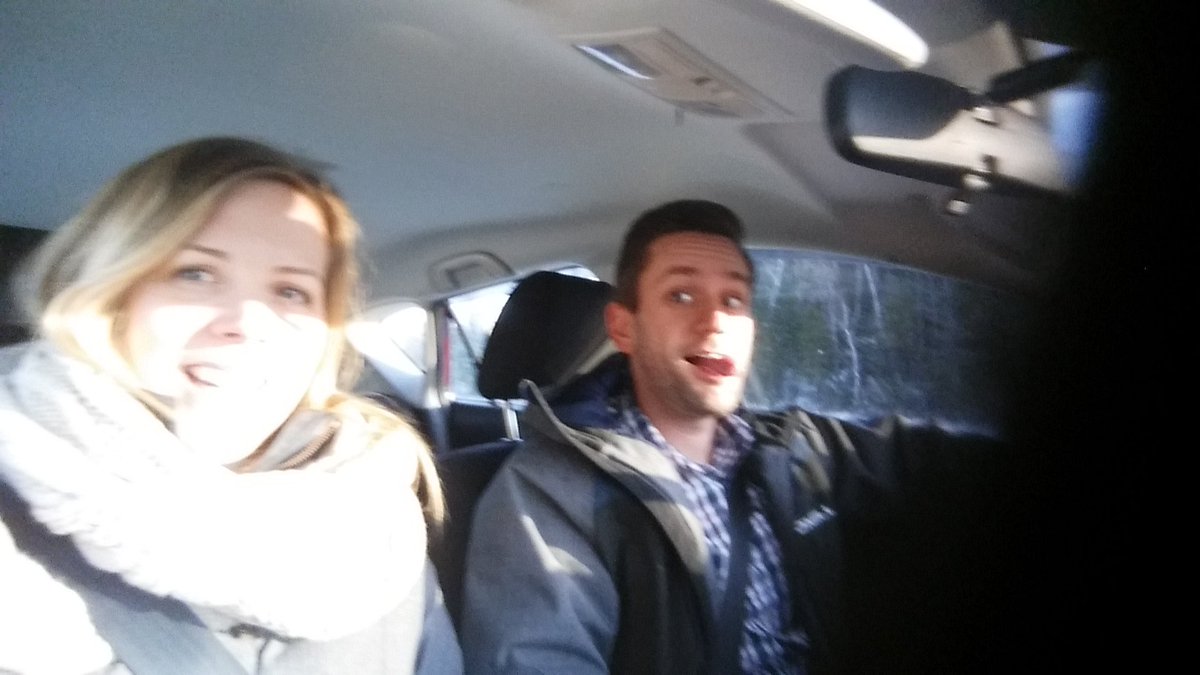 KeeksC29's tweet photo. on our way to #Sudbury  for @BradPaisley concert! please play James penguin. :) https://t.co/7m8JqAn7Xw