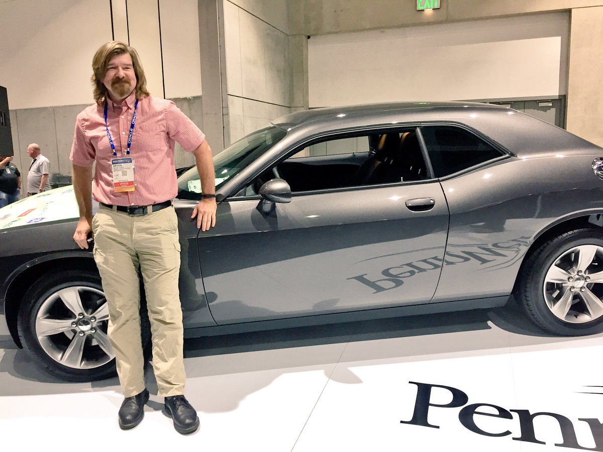 DISTRIBUTECH's tweet image. Bryan has won the 2017 Challenger! He gets to drive this bad boy home. #DTECH2017