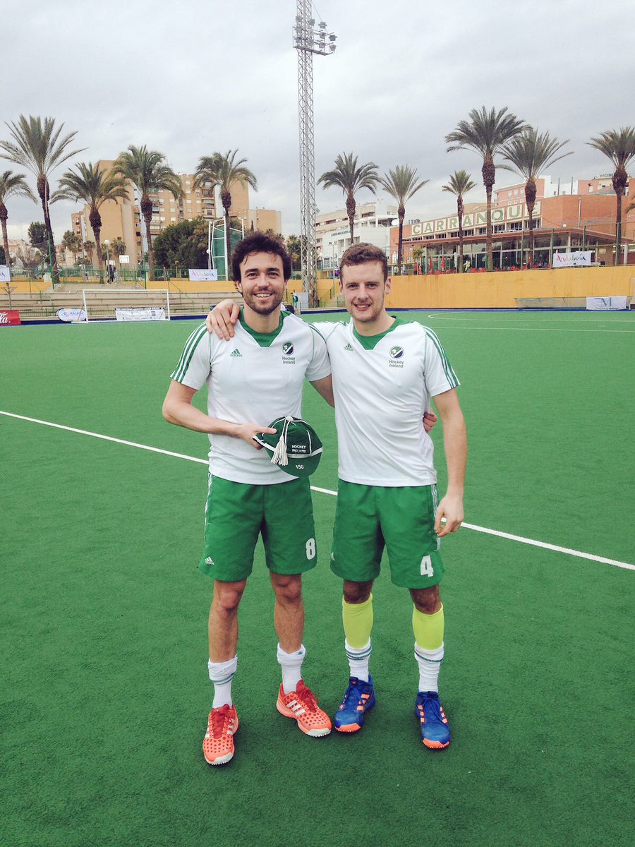 Delighted to get my 150th cap for <a href="/IreMenHockey/">Ireland Men's Hockey</a> and even nicer to get the win. Thanks for all the messages! #150notout #notbadforabangorman