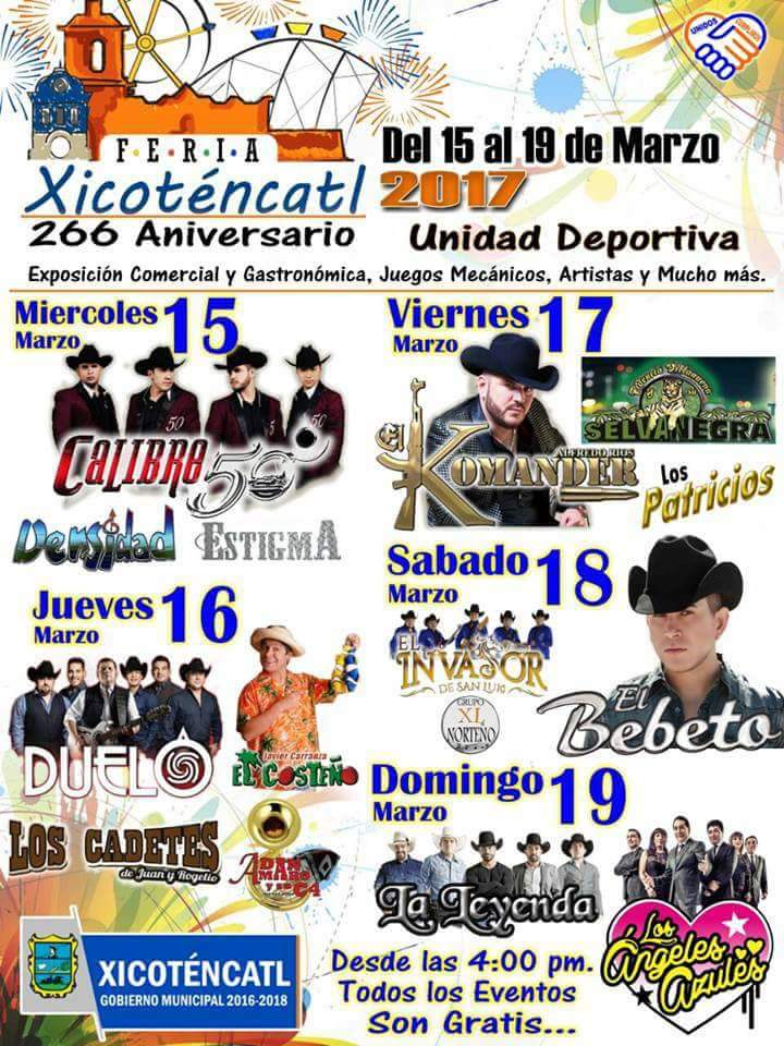 <FERIA #XICOTÉNCATL 2017> #Tamaulipas / #cdvictoria