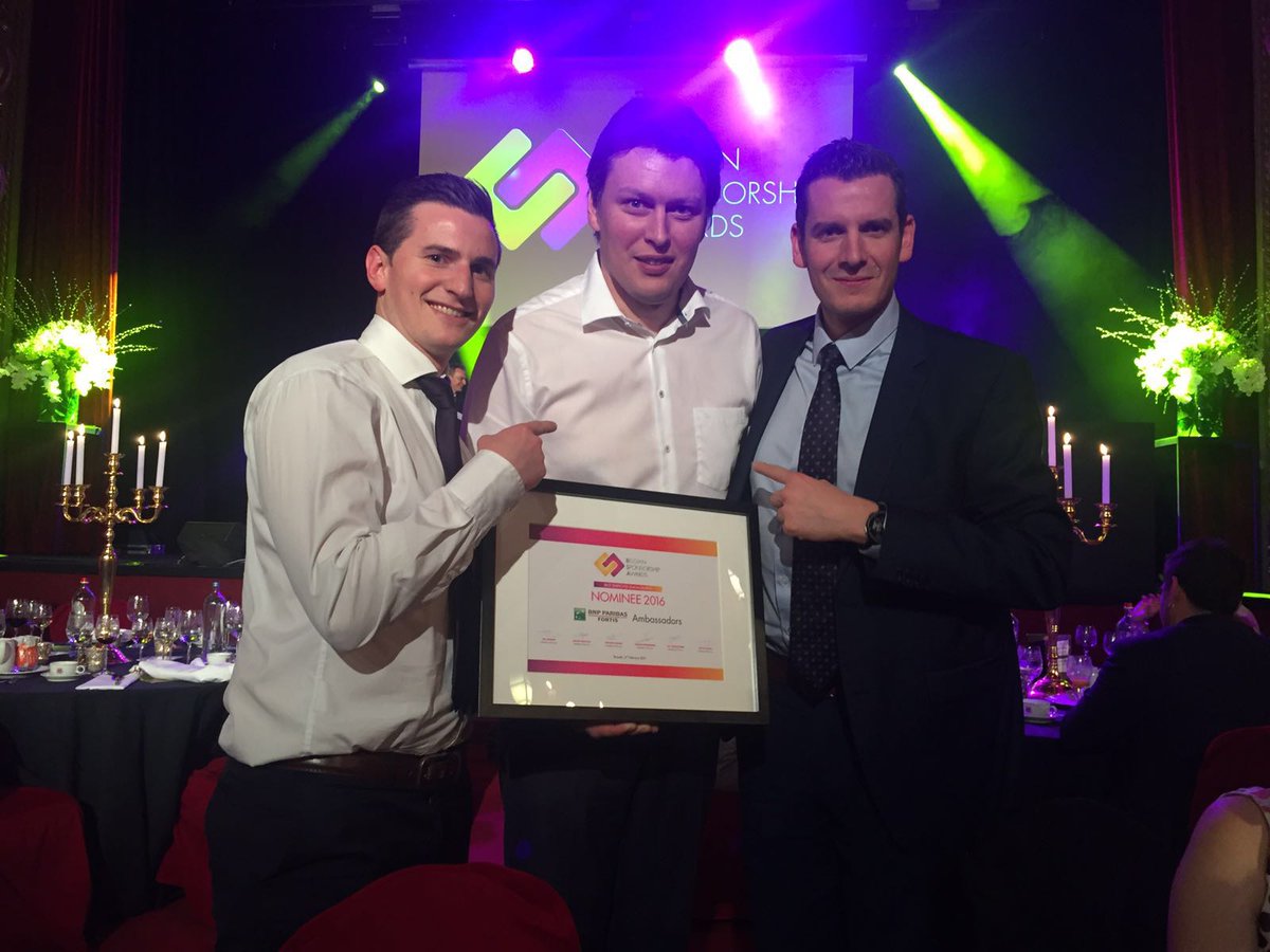 maartenthibaut's tweet photo. Podiumplaats voor de #RSCA ambassadors ! #BSA16 @BNPPFBelgie @BelSponsAwards https://t.co/yWjALYqLEA