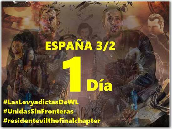 Maria29delmar's tweet photo. YA EN LA RECTA FINAL
@willylevy29 UN DIA PARA EL ESTRENO
๐๐
#ResidentvilTheFinalChapter
#LasLevyadictasDeWL
#UnidasSinFronteras https://t.co/acn4JMVEbR
