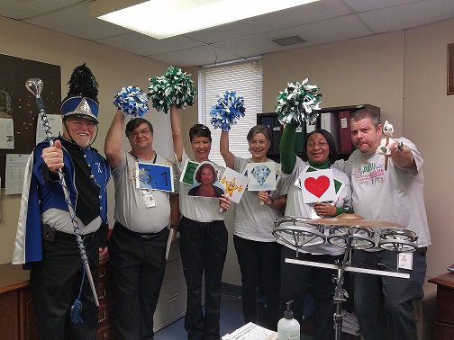 GreeneCoPH's tweet photo. Greene County Public Health staff gets into sharing what's great about #Accreditation! #PHAB #Domain5 #gcph https://t.co/rOzyqTQJFH