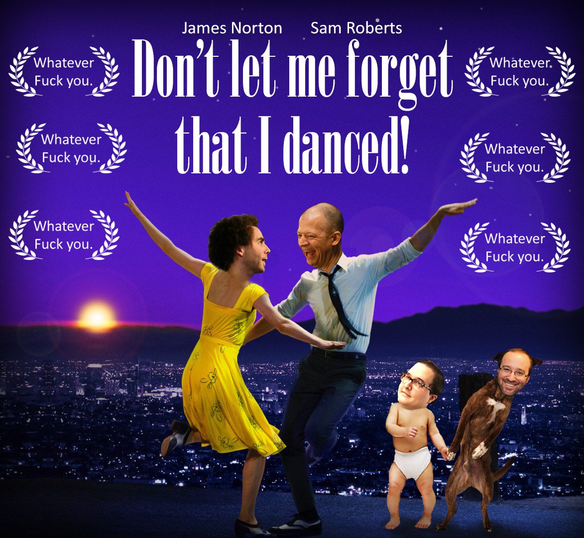 SamRobertsSXM's tweet image. Don't let me forget that I danced! #JimAndSam photo cred: @EmperorMold