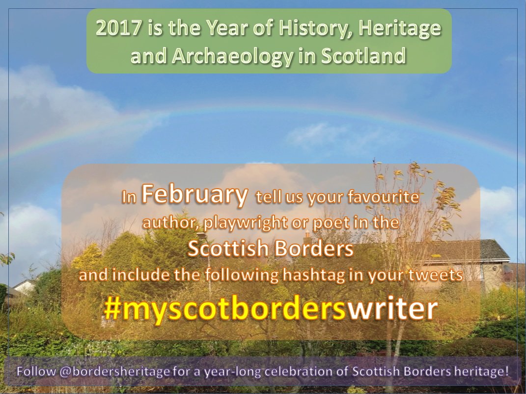 bordersheritage's tweet photo. Welcome to February's poll! Let us know your favourite author, playwright or poet in the #ScottishBorders - vote w/ #myscotborderswriter! https://t.co/xxVfyfkOfe