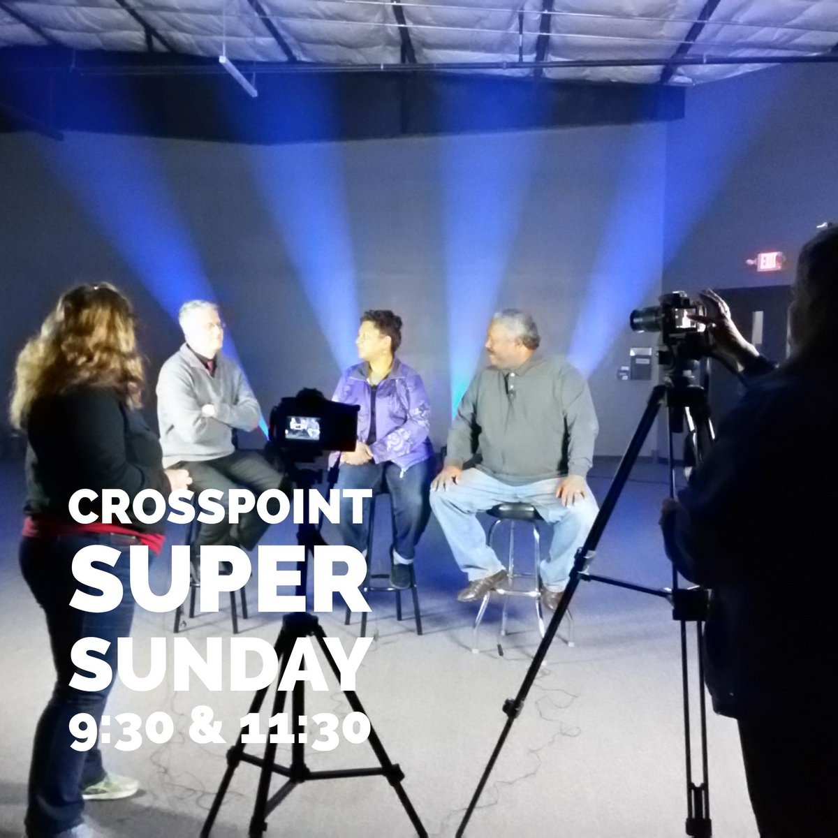 TweetCrossPoint's tweet photo. Getting ready for #crosspointonsunday. Invite your friends for food, games, music and great messages on Finding Balance! https://t.co/IQBgwC4qaa