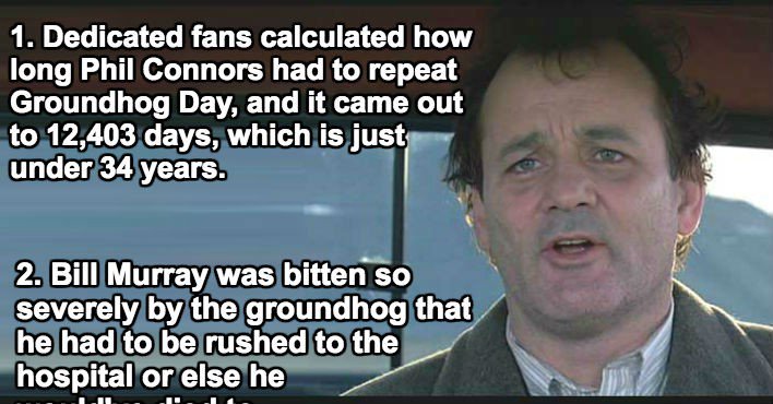 RInnFallbrook's tweet image. What better way to celebrate #GroundhogDay than to watch the movie? Here are 28 fun facts about the movie bit.ly/2jMlUIp