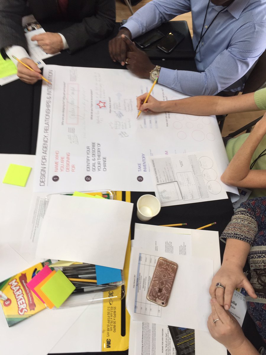 harveyoaxaca's tweet photo. Our team is getting into Designing for Agency, Relationships, & Integration! @hightechhigh @galatop1 #humancenter https://t.co/pnldmvX5bn