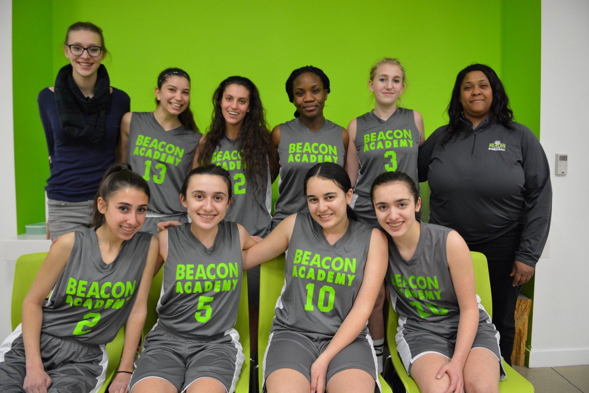 Our girls basketball team with coach Williams.