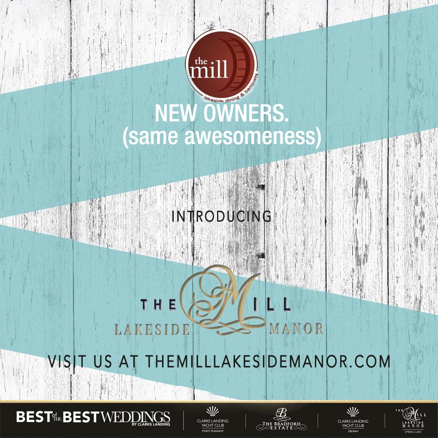 TheMillNJ's tweet photo. Under New Ownership! We have joined the CLARKS LANDING family of Wedding Destinations Visit our new home at  https://t.co/1mNiYs7NOE https://t.co/0hvHxfgJFS