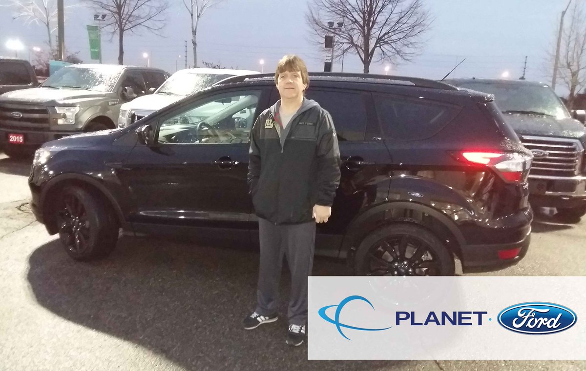 PlanetFord's tweet image. Congratulations to Jamie on your new 2017 #Ford Escape in Shadow Black with Sport Appearance Package! Thank you for choosing #PlanetFord!