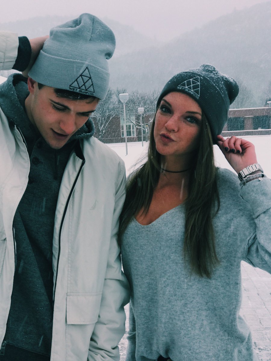 wet_surfco's tweet photo. Be sure to check out our Beanies to stay warm this winter! @julialeblancc and @Andrew_Parker3 modeling both colors! https://t.co/veXIcGzXXB
