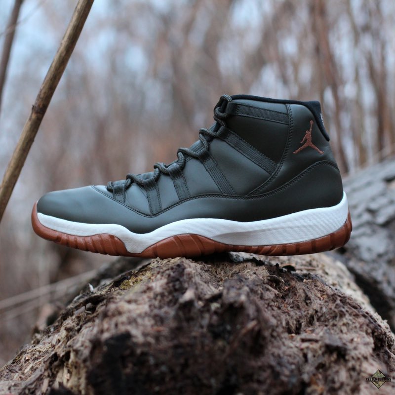 #tbt to last weeks "Dark Olive" Air Jordan 11's. With interest in your own pair of one of a kind shoes email us at ceezemcustoms@gmail.com