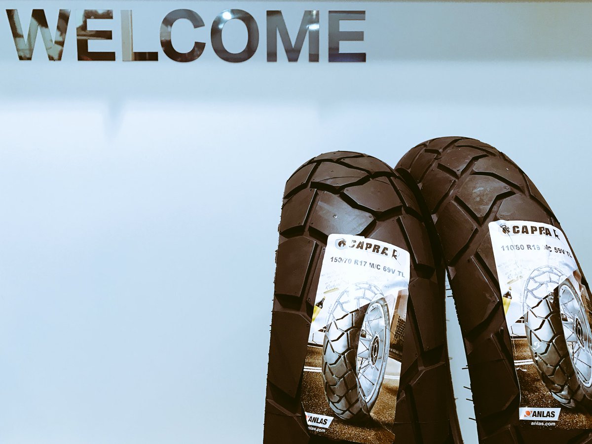 camera_anchor's tweet photo. Newest tyres arrived in store today from @CambrianTyres The Anlas Capra R adventure tyre is set to take on the popular #tourance & #anakee https://t.co/DzIqYJsO5A