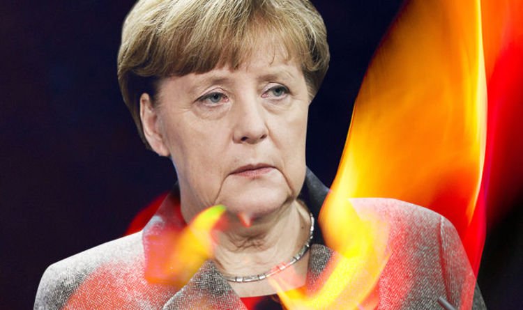 Cheloga2's tweet photo. MERKEL SLUMPS in polls in stark warning ahead of crunch election https://t.co/5rFcXvqann For #germany I hope so! #merkelresign https://t.co/LUsBaGbCG5