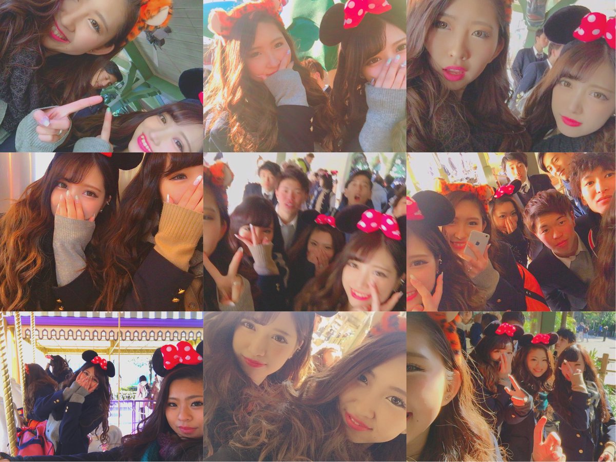 nz___ym's tweet photo. 2月2日(thu)  3年Ｇ組  
disneyland🏰👭👬

制服死ぬかと思ったけど天気も良かったしめっちゃ乗れたし楽しすぎた✌🏾️

でもやってないアトラクション多すぎだしとりあえず叫びすぎて喉痛い。 https://t.co/lD4X2CTLG2