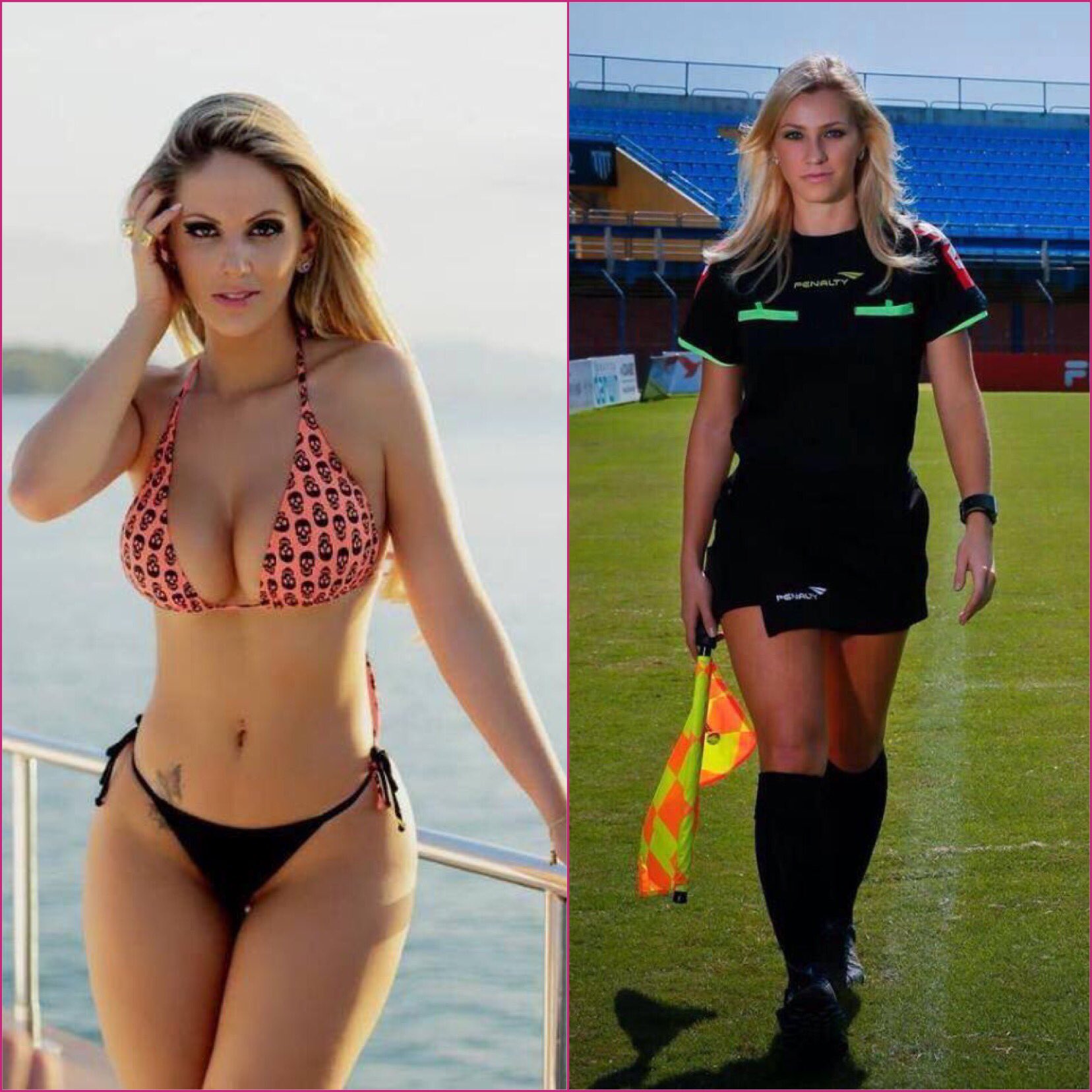 Futbol Babes on Twitter: "Brazilian assistant referee and model Fernan...