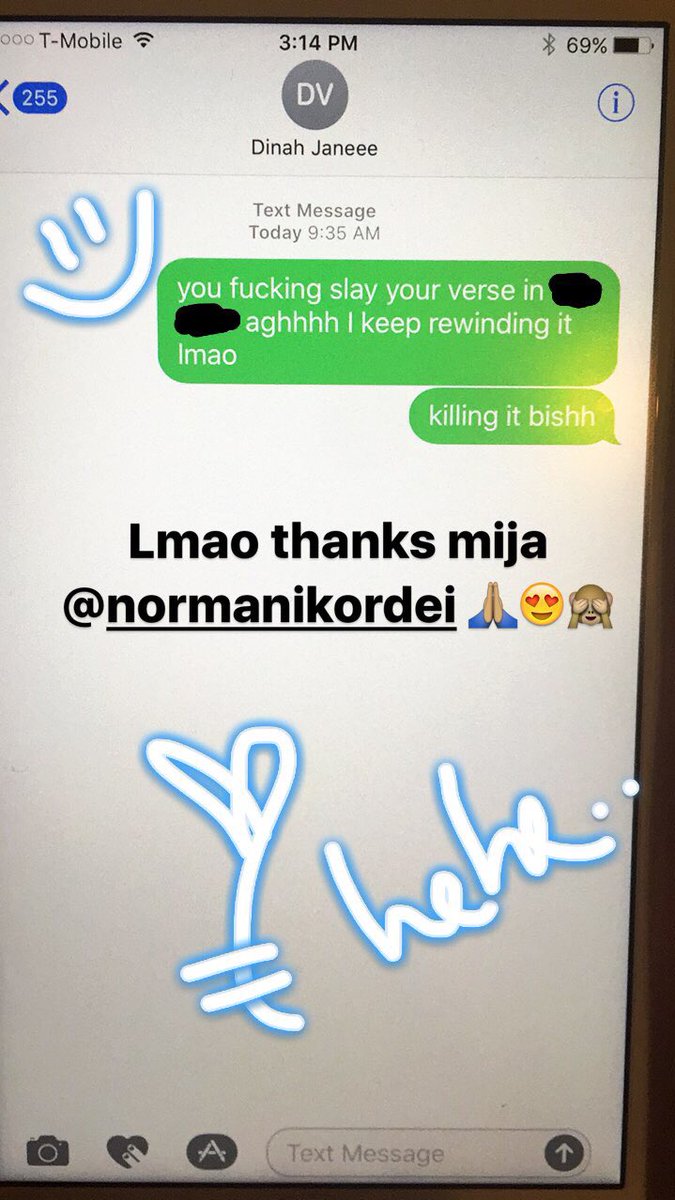 dinahjane's tweet photo. received an early morning message from someone 🙈😂❤️ #5H3 https://t.co/PT1VIyyhHD
