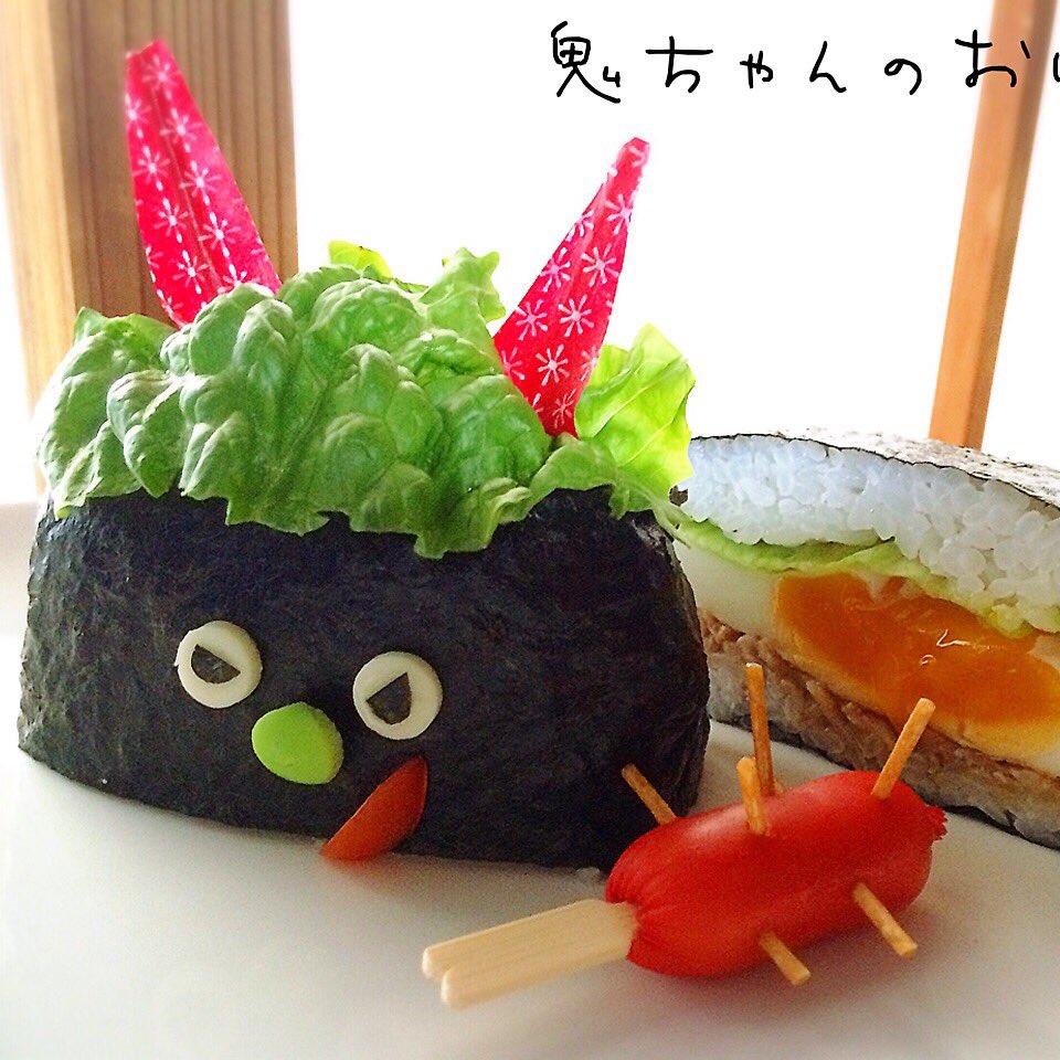 chan_b_chan's tweet photo. 鬼ちゃんのおにぎらず👹

#節分 #おにぎらず #お腹ぺこりん部 https://t.co/RMHwJTBaEi