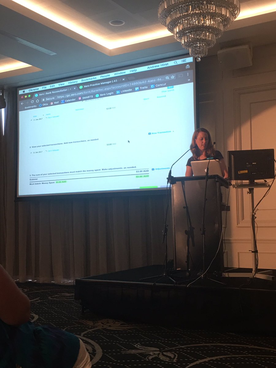 themelpower's tweet photo. The lovely Mel Keenan sharing her ❤ for @Xero with packed house in #Mackay today #xeroroadshow #reallife #automateyourpractice https://t.co/TtKhxiSooW