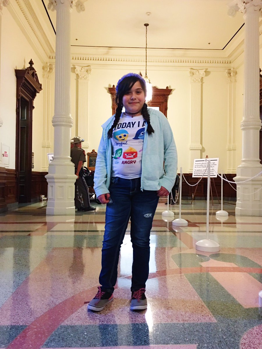 Cesar_Espinosa's tweet image. Meet this 11year old #GIANT Jalyn just testified in front of the #TXLEGE Senate Committee against #SB4 This is #power #sisepuede #speakout