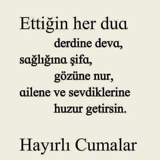 Hayırlı cumalar