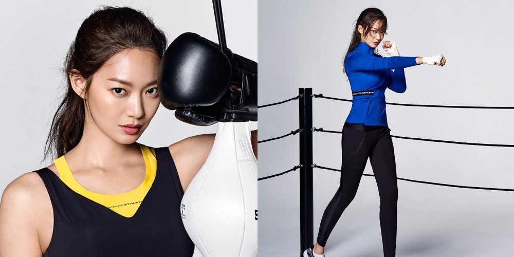 allkpop on Twitter: "Shin Min Ah models new items from sportswear bran...