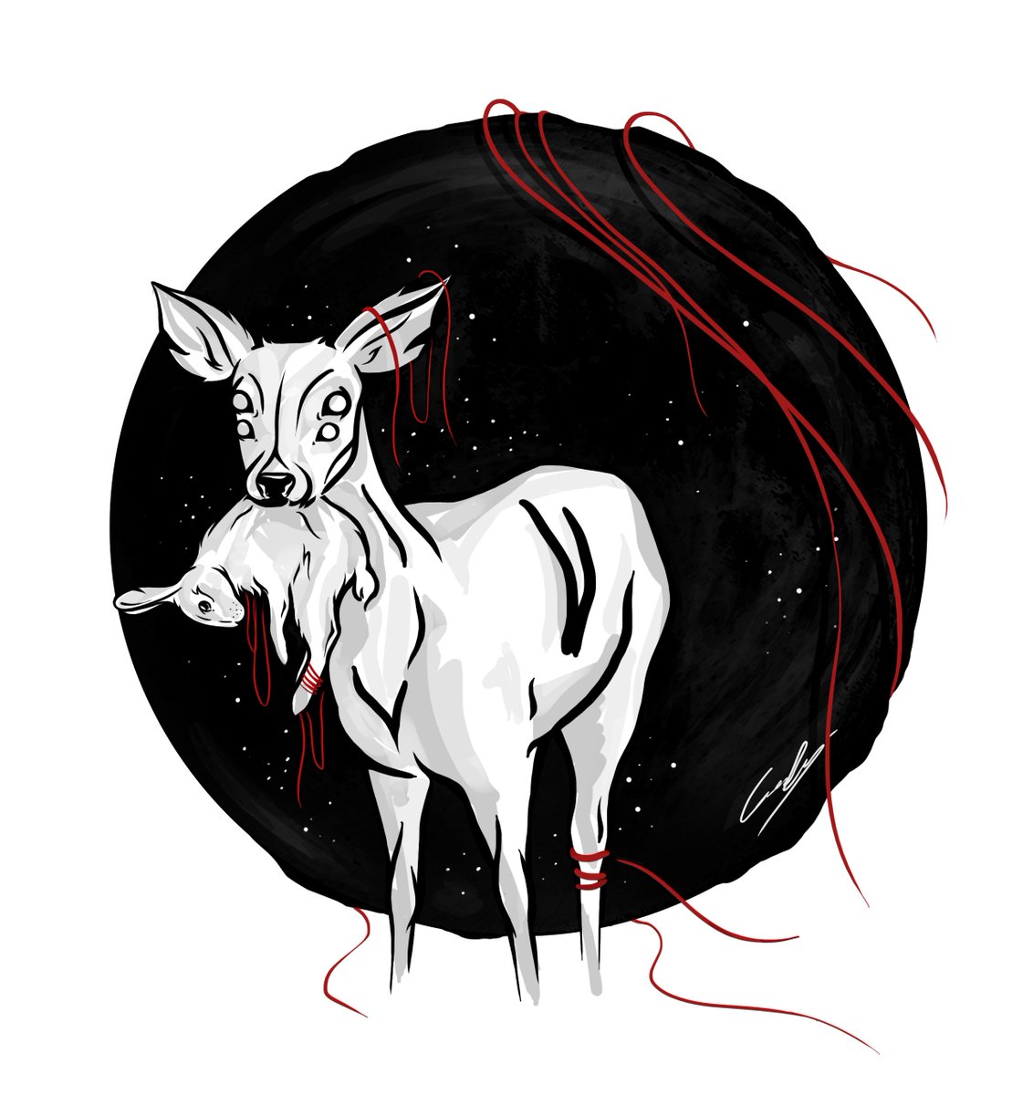 godasta's tweet photo. Heavy Object #illustration #digitalart #deer https://t.co/moQ3wVnFvI