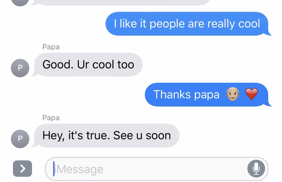 izzyt1234's tweet photo. If you ever need a confidence booster text my papa https://t.co/mR6G0X3j7S