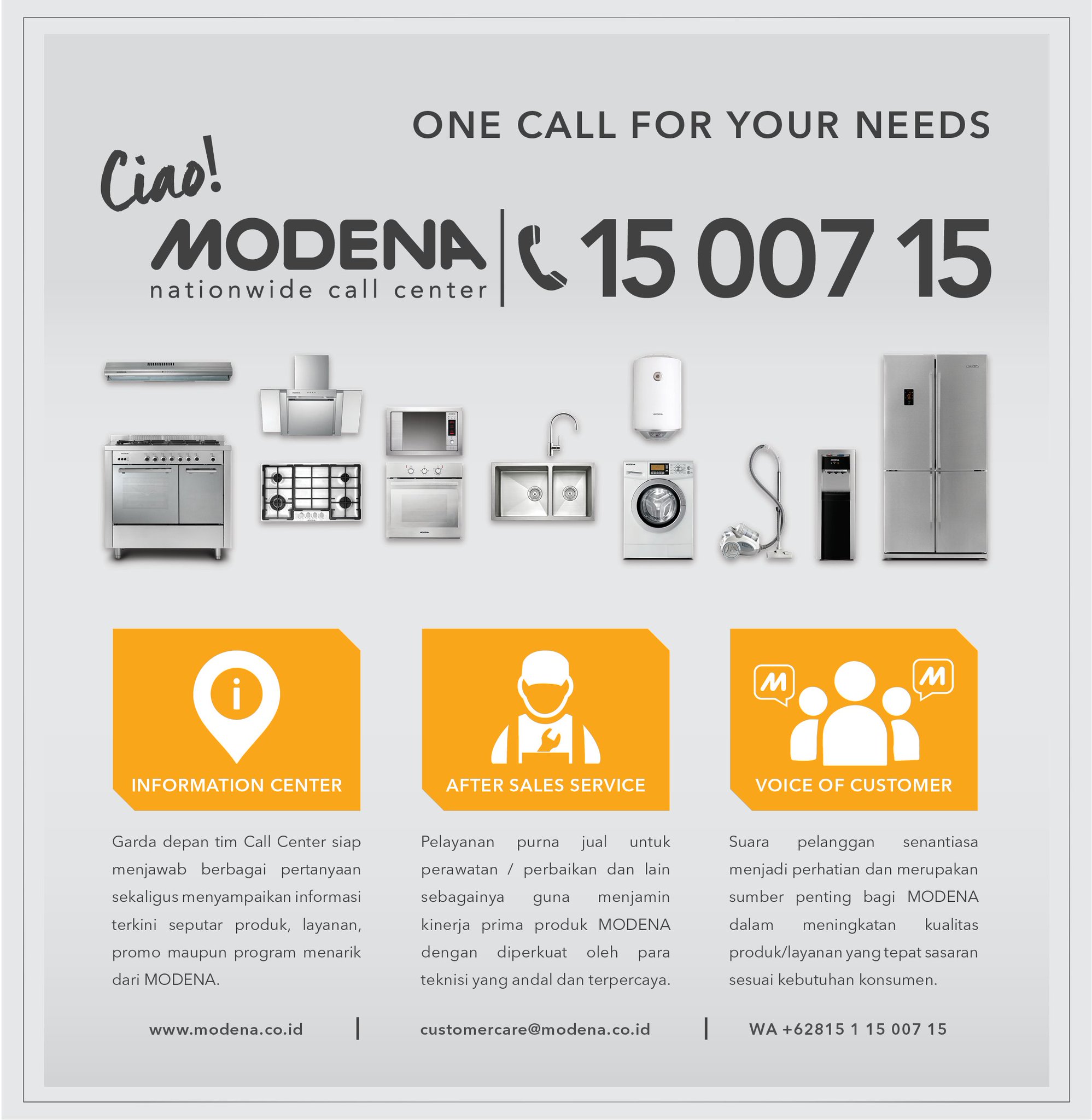 Modena Indonesia No Twitter Akhir Minggu Tepat Untuk Pengecekan Produk Modena Di Rumah Yuk Hubungi Call Center Modena 15 007 15 Untuk Penjadwalan Kunjungan Teknisi Https T Co Dsisdjuqjr