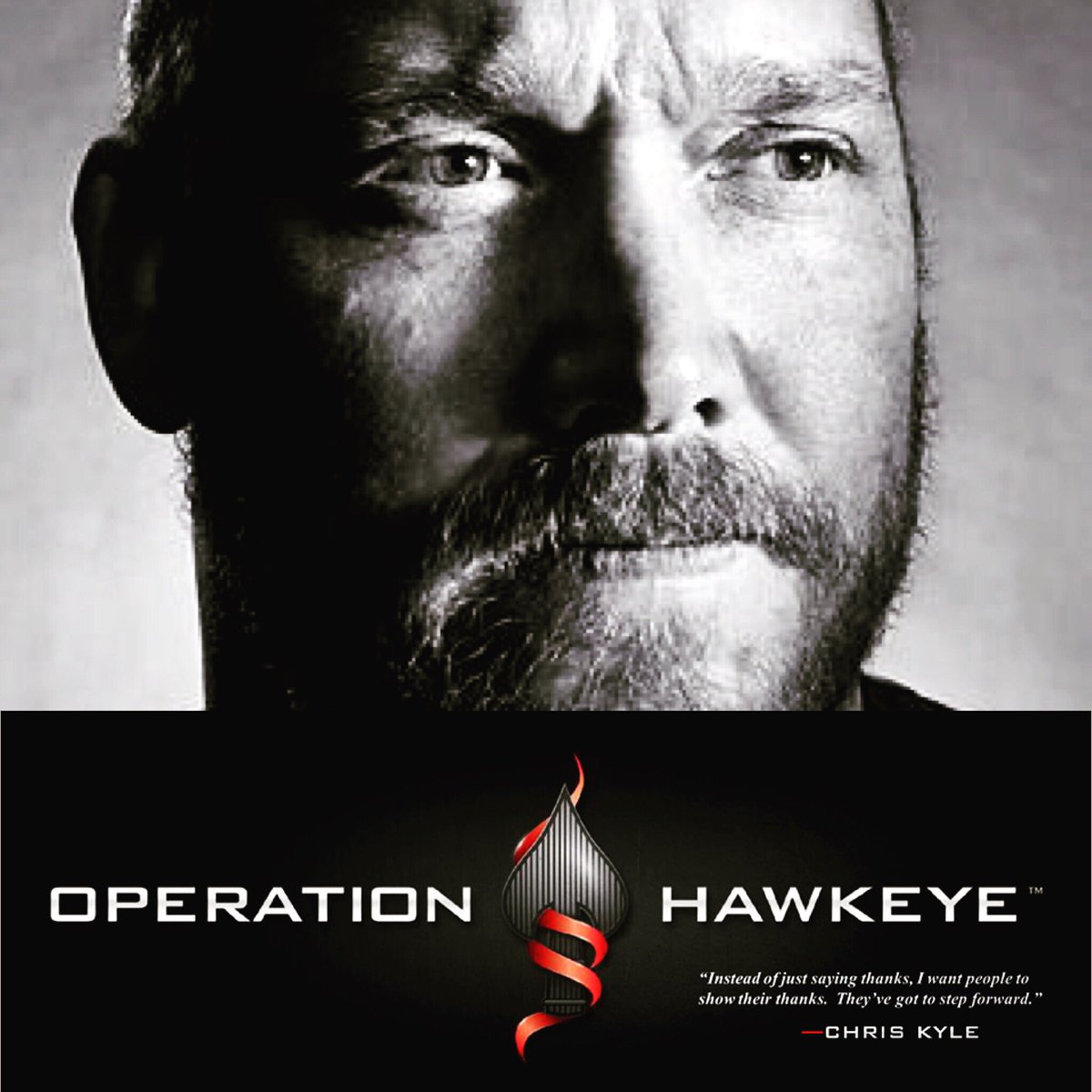 op_hawkeye's tweet photo. We remember mission teammate #ChrisKyle 🇺🇸 and honor him by #showingthanks to the #SOFcommunity through @op_hawkeye | #freedomisntfree #CK17 https://t.co/8qRQV1CE5H