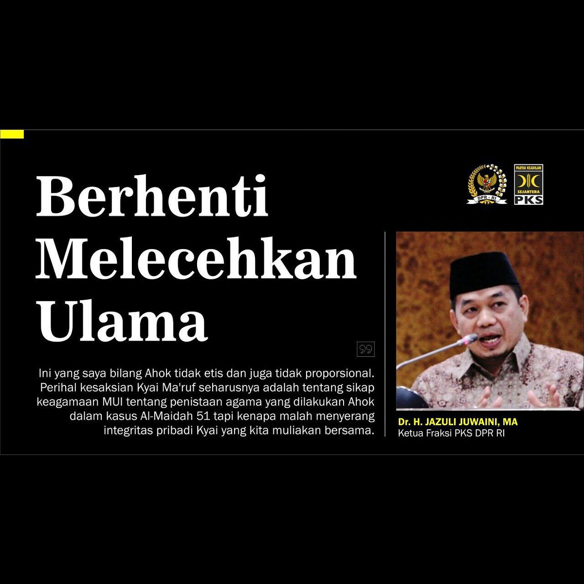 Berhenti melecehkan ulama kami.. 😭
#SaveUlama