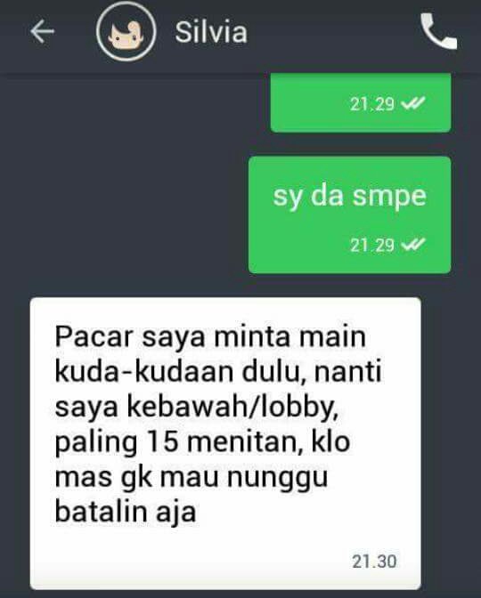 Chat Kocak Driver Online dan Penumpang
